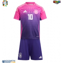 Otroški Nogometni dresi Nemčija Jamal Musiala #10 Gostujoči EP 2024 Kratek Rokav (+ Kratke hlače)